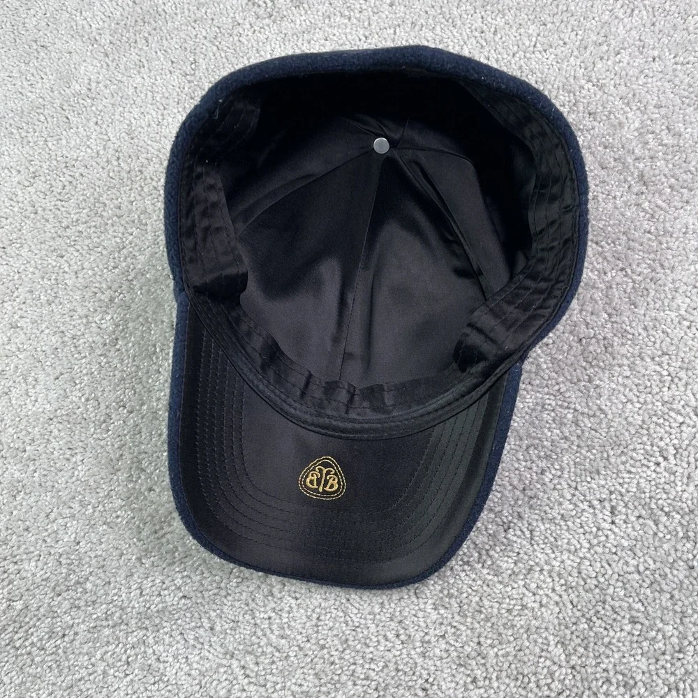 Brooks Brothers Hat Mens XL Fitted Navy Blue Wool Fleece Baseball Cap Preppy